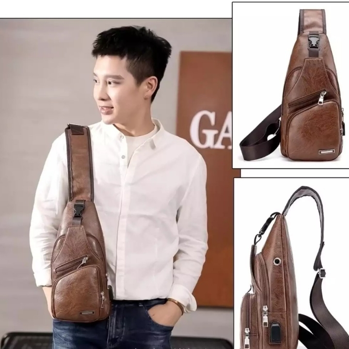 Tas Selempang Anti Maling 3p Brown