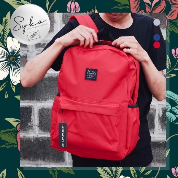 Tas Ransel Merah 3