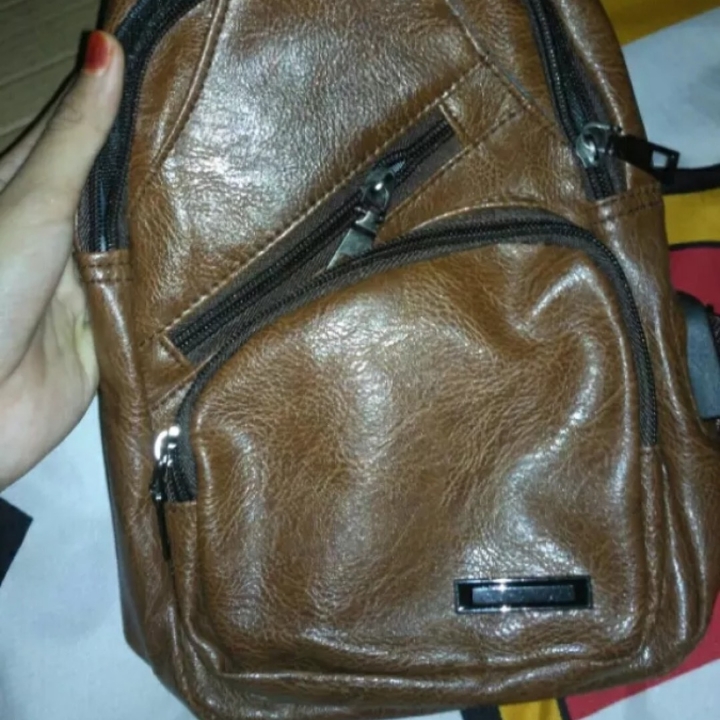 Tas Selempang Anti Maling 3p Brown 2