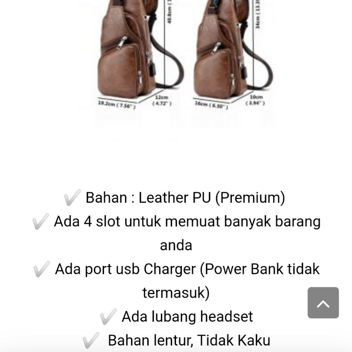 Tas Selempang Kulit Sintetis 2