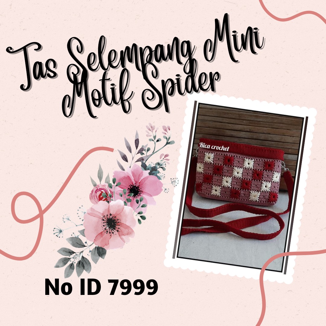 Tas Selempang Mini Motif Spider