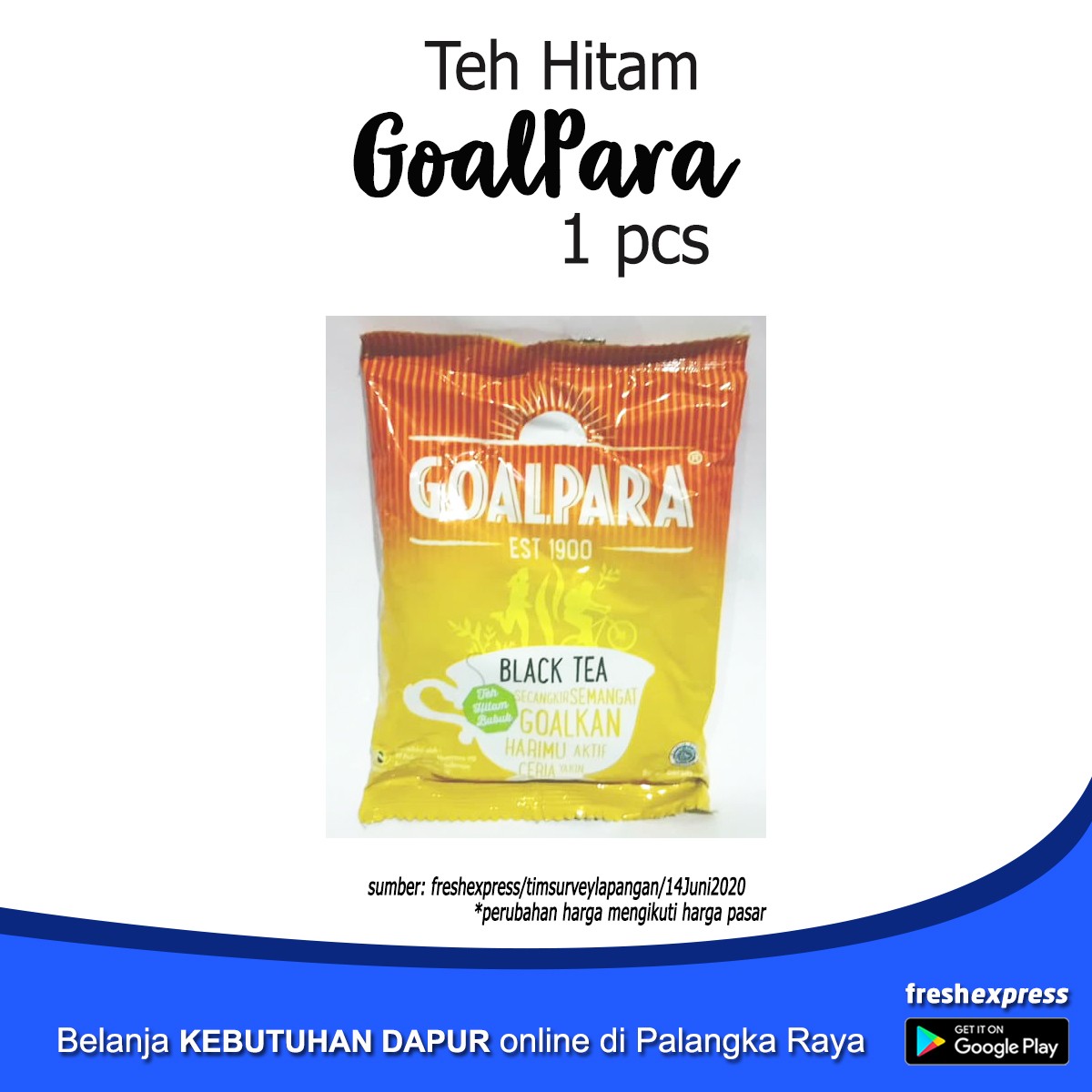 Teh Hitam GoalPara 1 Pcs