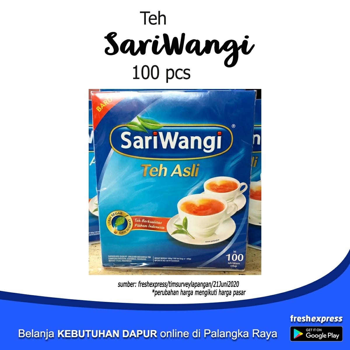 Teh Sariwangi 100 Pcs