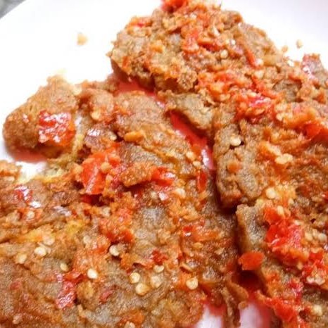 Telor Geprek Sambel Merah