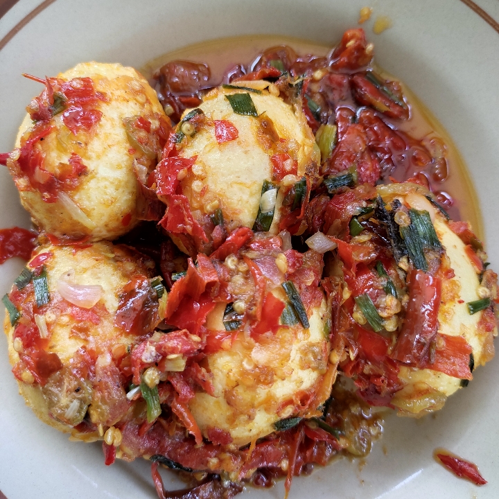 Nasi Telur Bulat Balado