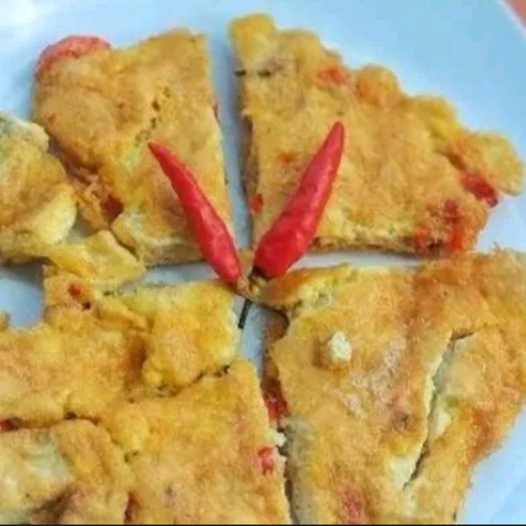 Telur Dadar Iris Cabe