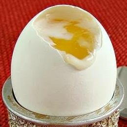 Telur setengah mateng 1 telur