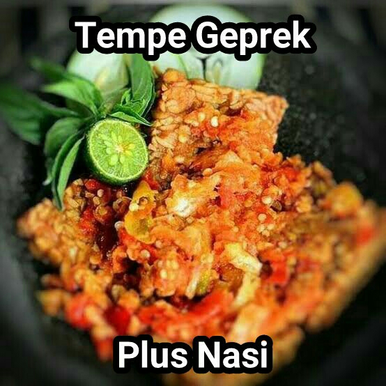 Tempe Geprek Plus Nasi