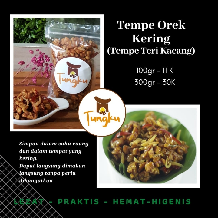 TEMPE OREK KERING DAN TEMPE TERI KACANG