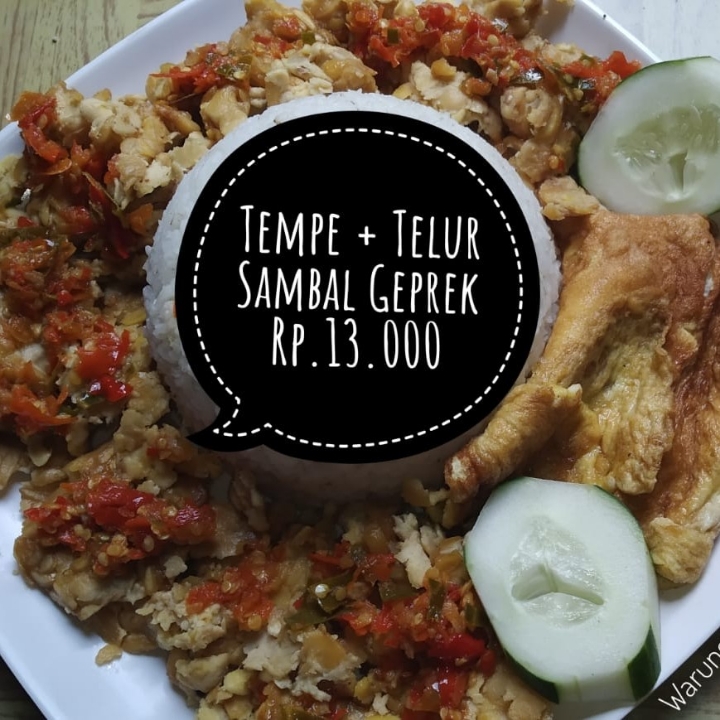 Tempe Telur Geprek