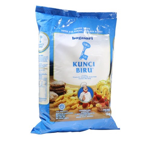 Tepung Bogasari Kunci Biru 1kg