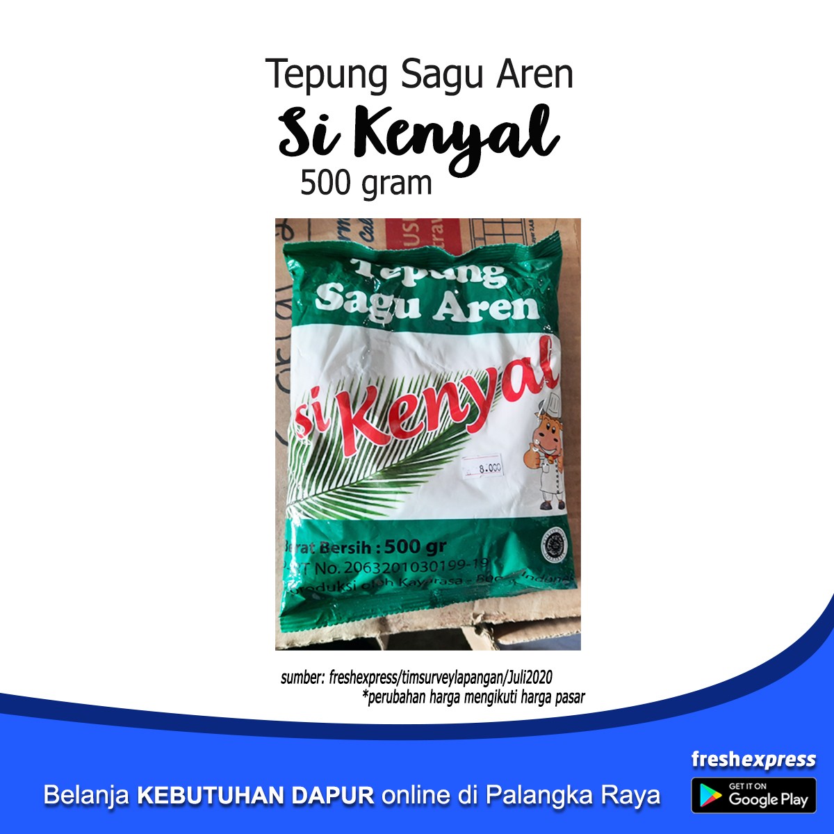 Tepung Sagu Aren Si Kenyal 500 Gram