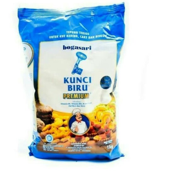 Tepung Terigu Kunci Biru Premium 1kg