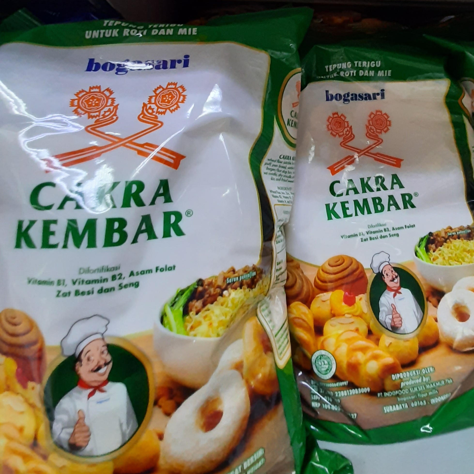 Tepung Trigu Bogasari Cakra Kembar 1kg