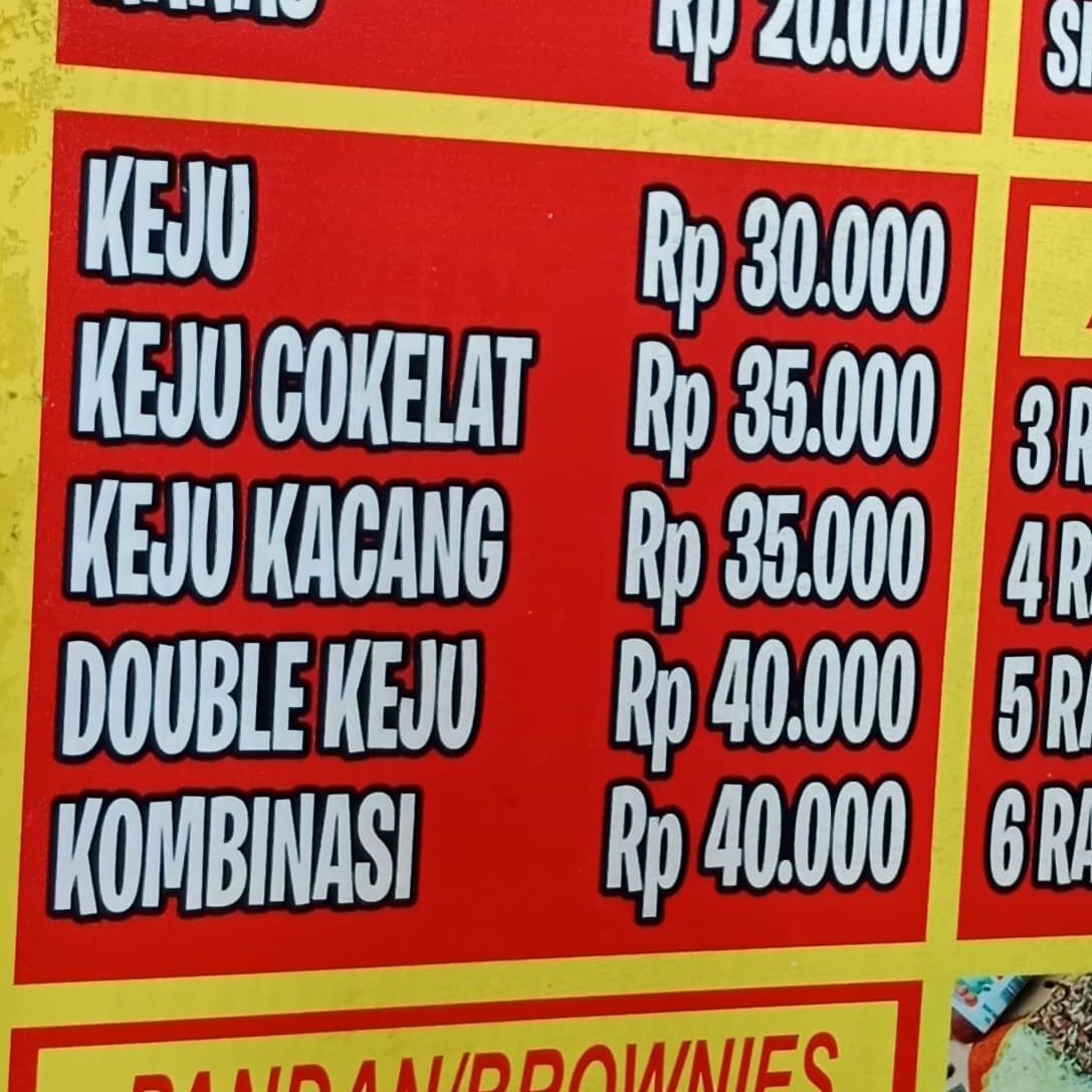 Terang Bulan Coklat Keju