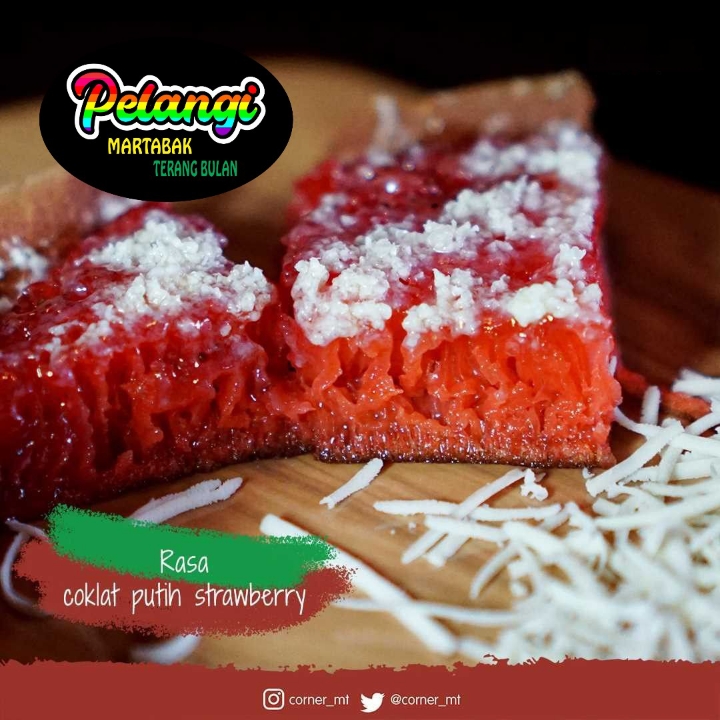 Terang Bulan Coklat Putih Strawberry Kecil