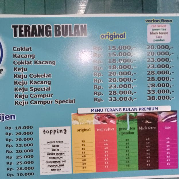 Terbul Keju Coklat