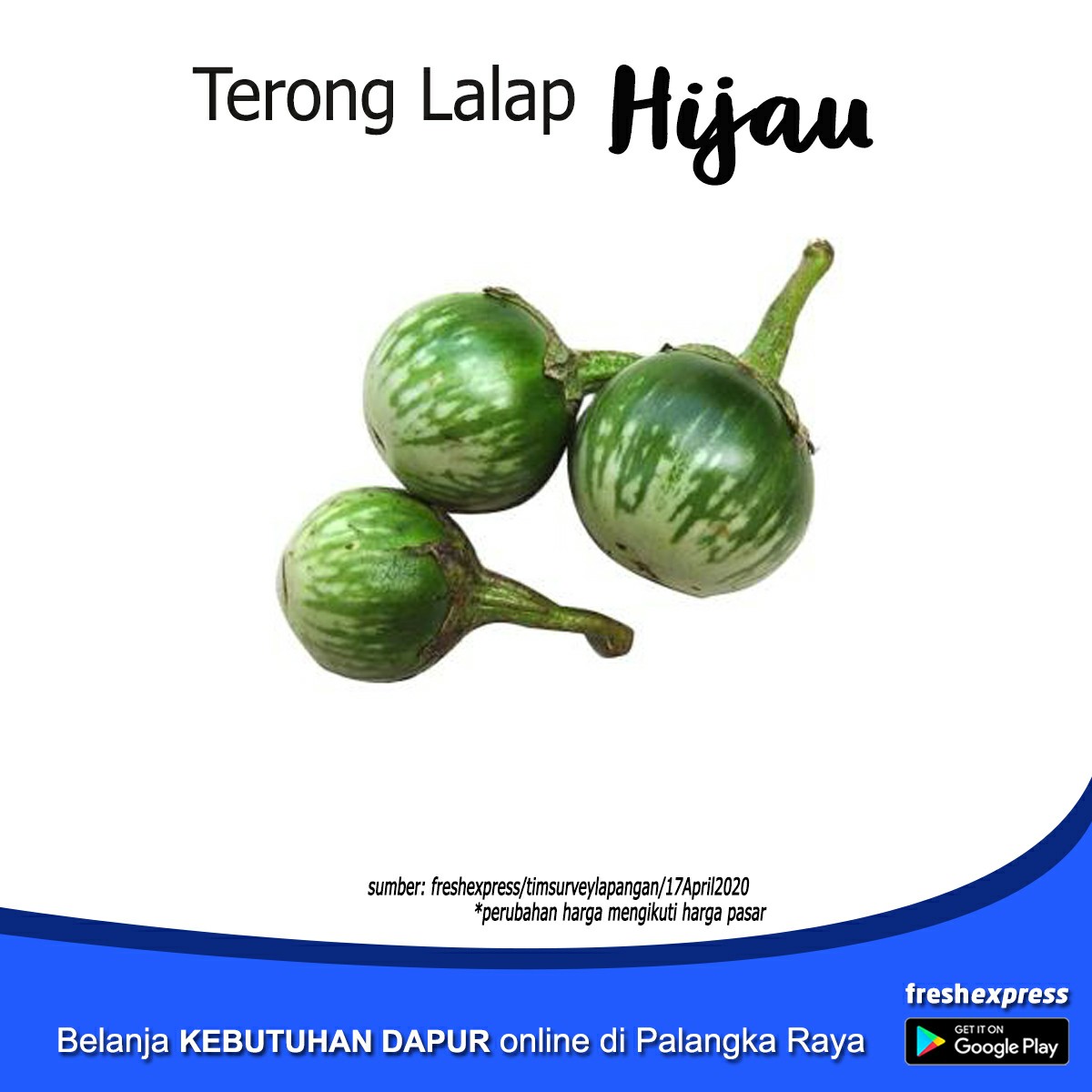 Terong Lalap Hijau 250 Gram