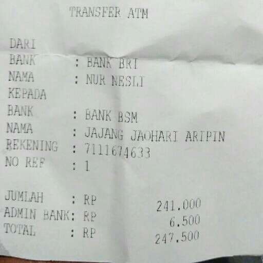 Testimoni Transfer