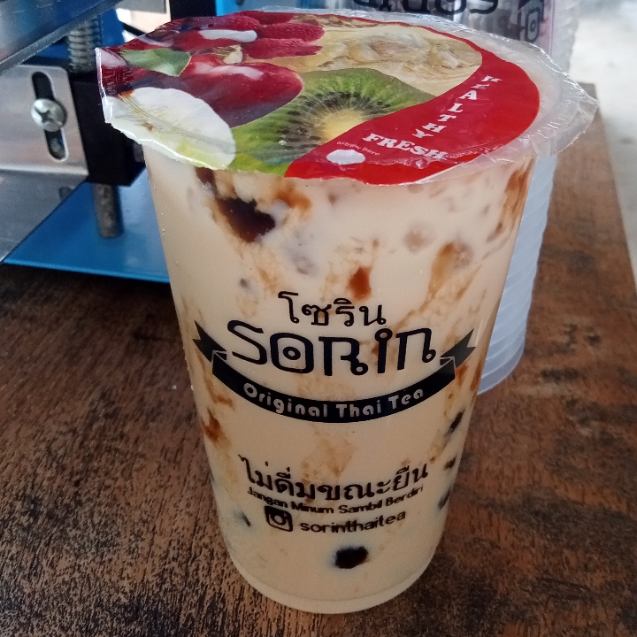 Thai Tea Capucino Boba