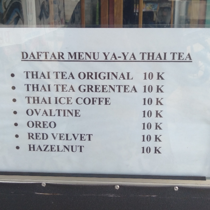 Thai Tea Varian Rasa