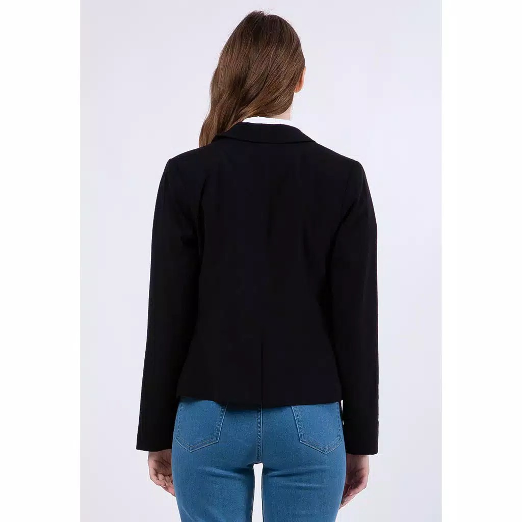 The Executive 5-BZWBSC501O008 Long Sleeves Blazer Black 2