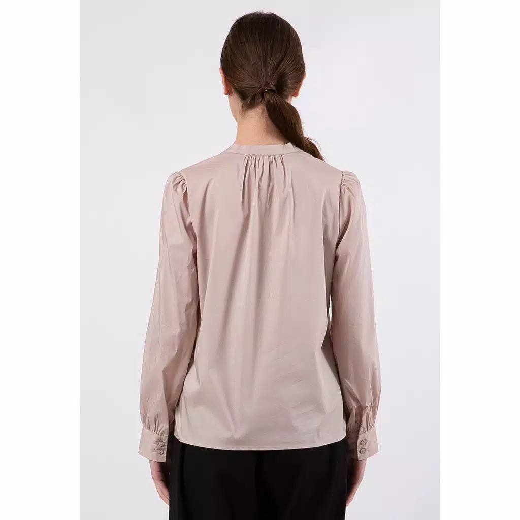 The Executive Balloon Sleeves Blouse 5-BLWFEM120E002 Taupe 2