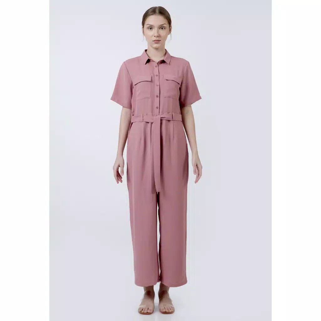 The Executive Basic Jumpsuit 5-JSWKEY120D009 Dusty Pink