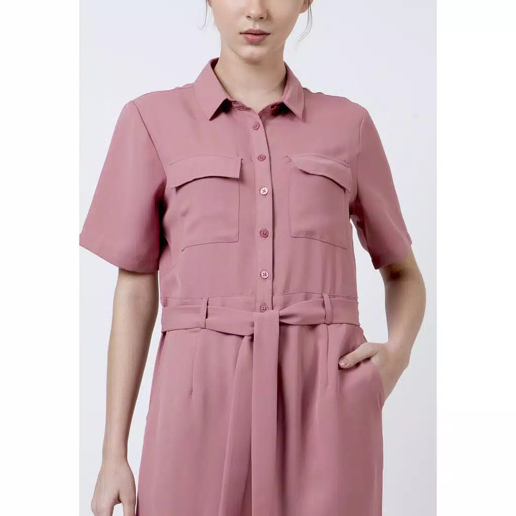 The Executive Basic Jumpsuit 5-JSWKEY120D009 Dusty Pink 3