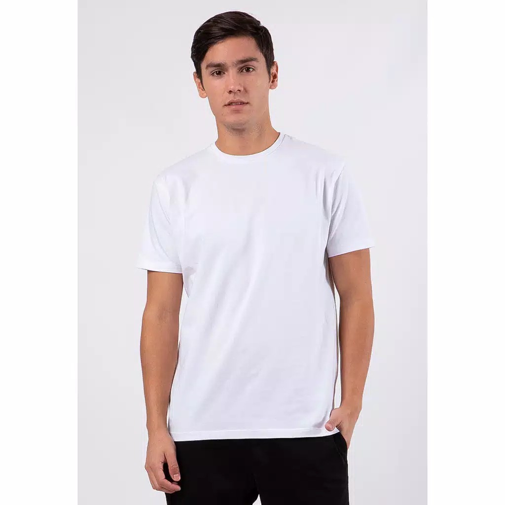 The Executive Basic V Neck Stretch T-Shirt 1-TSIBSC519O044 White