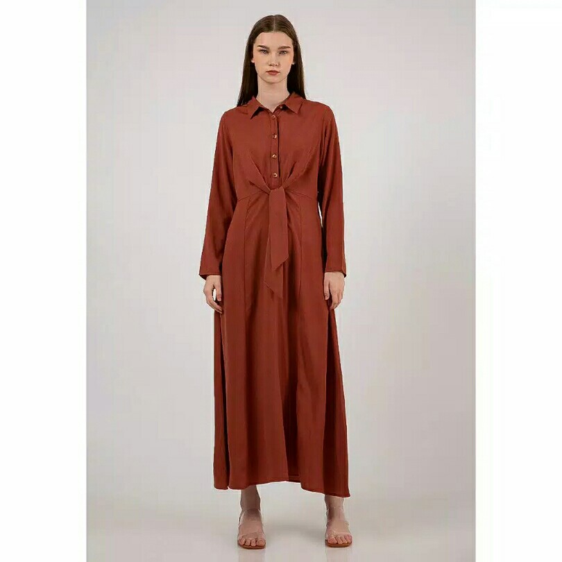 The Executive Long Dress 5-DDWKEY120D019 Terracotta