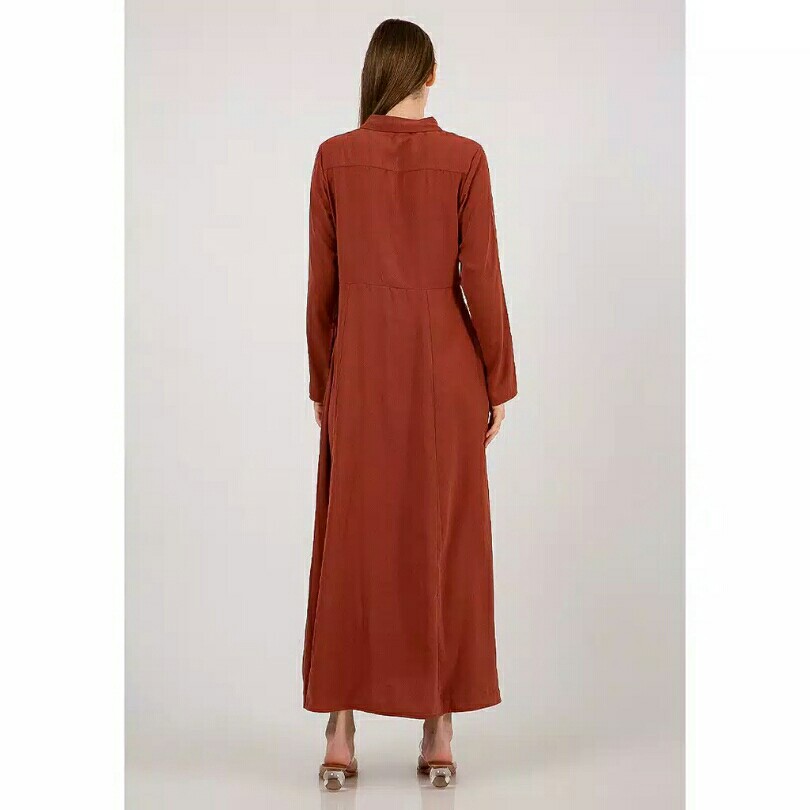 The Executive Long Dress 5-DDWKEY120D019 Terracotta 2