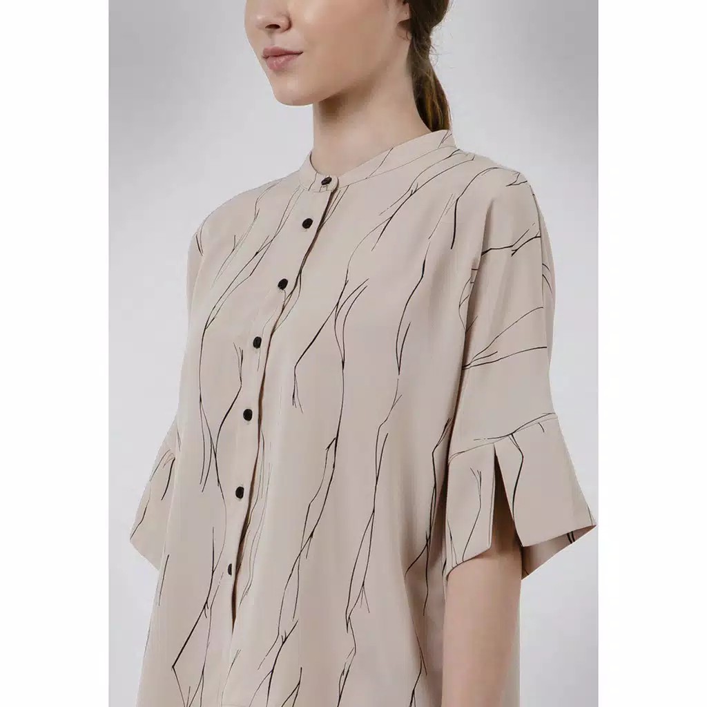 The Executive Loose Blouse 5-BSWSIG120C028 Khaki 3