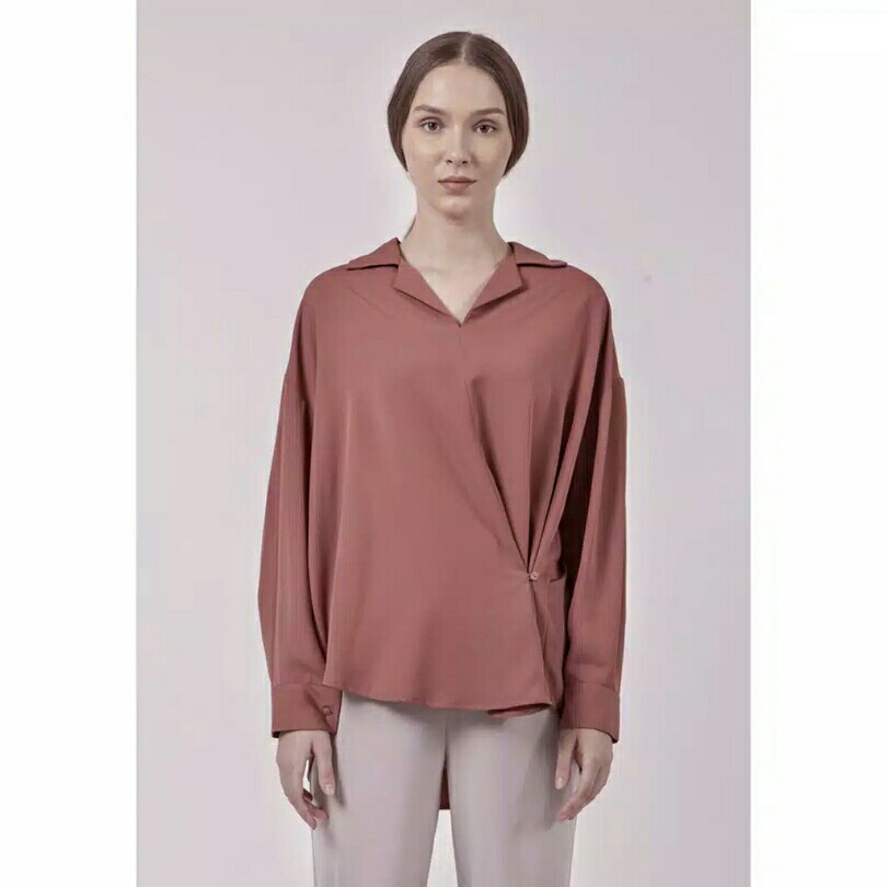 The Executive Loose Tunic 5-BLWSIG120C027 Terracotta