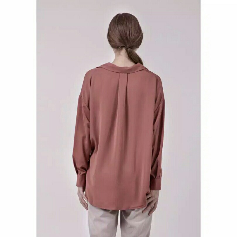 The Executive Loose Tunic 5-BLWSIG120C027 Terracotta 2