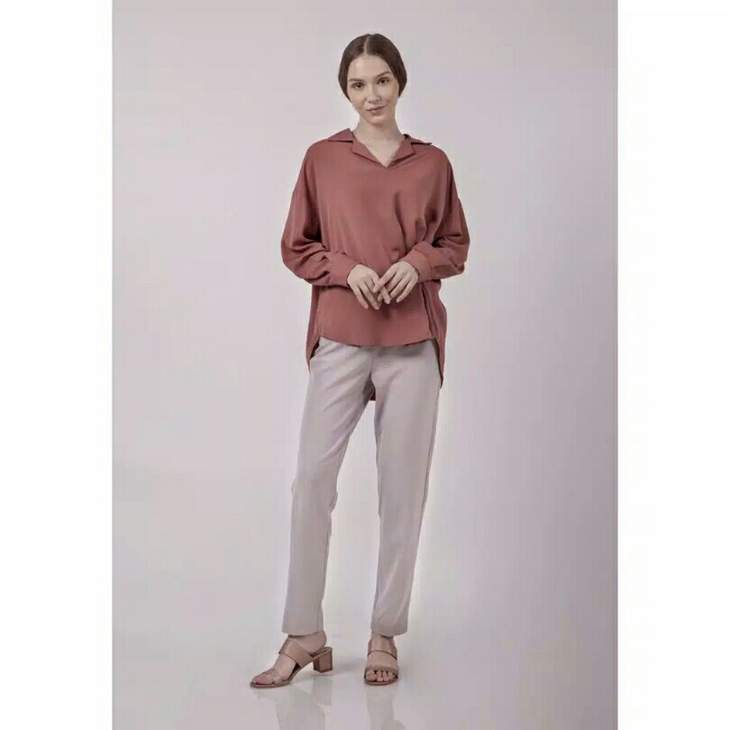 The Executive Loose Tunic 5-BLWSIG120C027 Terracotta 4