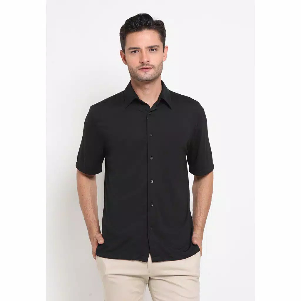 The Executive Short Sleeves Shirt 1-SSRKCO120E186 Black