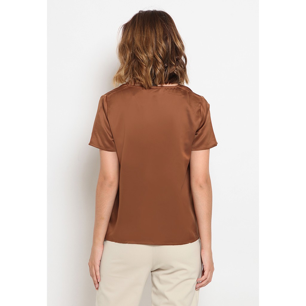 The Executive V-Neck Short Sleeve Blouse 2