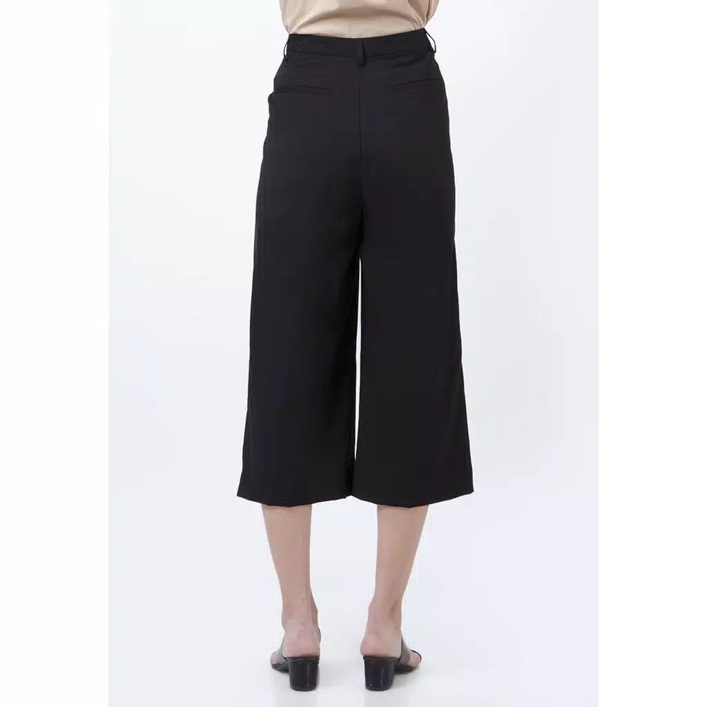 The Executive Wide Leg Pants 5-LPWKEY120D024 Black 2