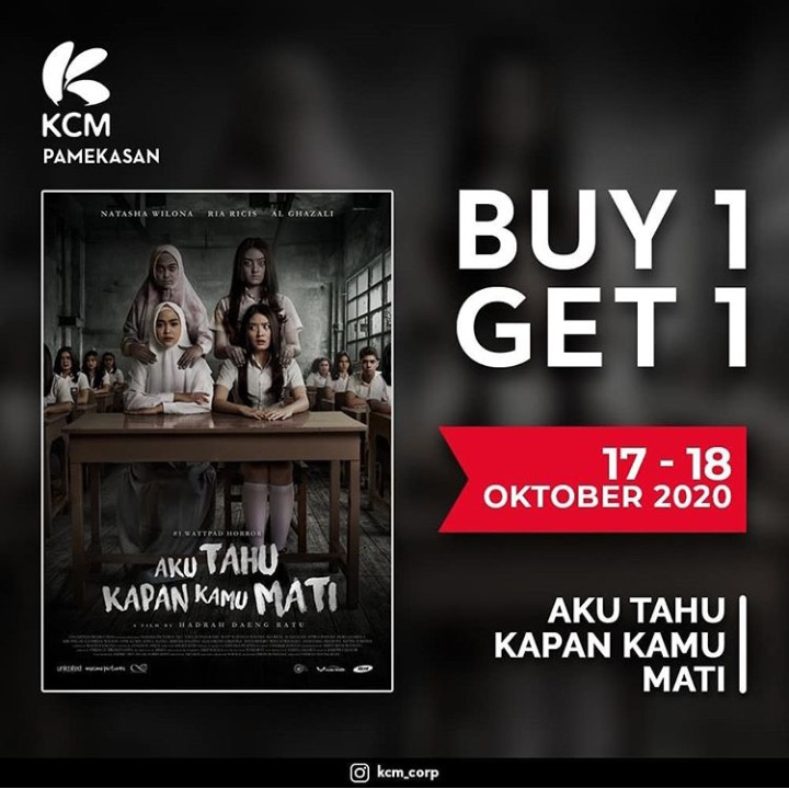 Tiket Nonton KCM - AKU TAHU KAPAN KAMU MATI