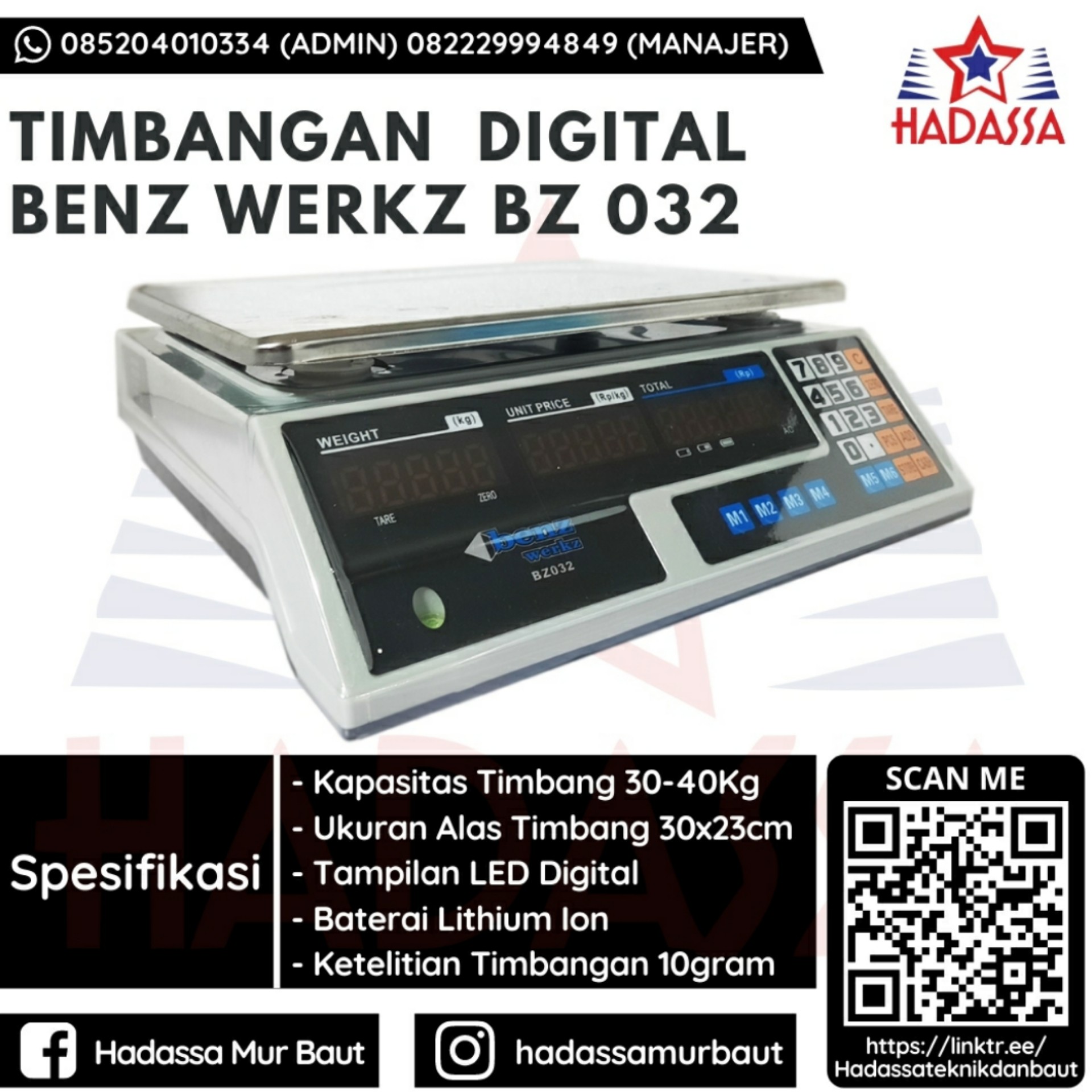 Timbangan Digital Benz Werkz BZ 032