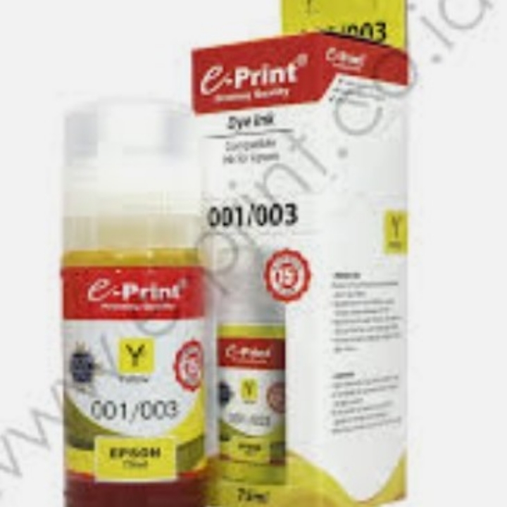 Tinta Epson Merk E- Print 001 003 kuning