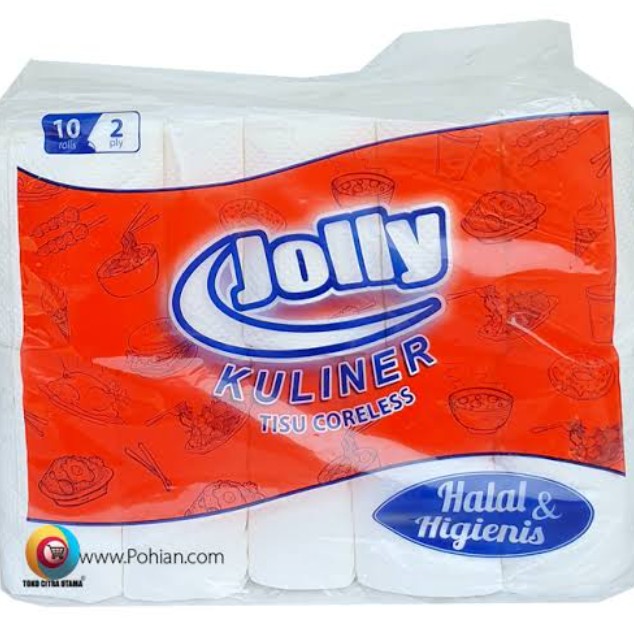 Tisu Jolly Kuliner 10 Rolls 2ply