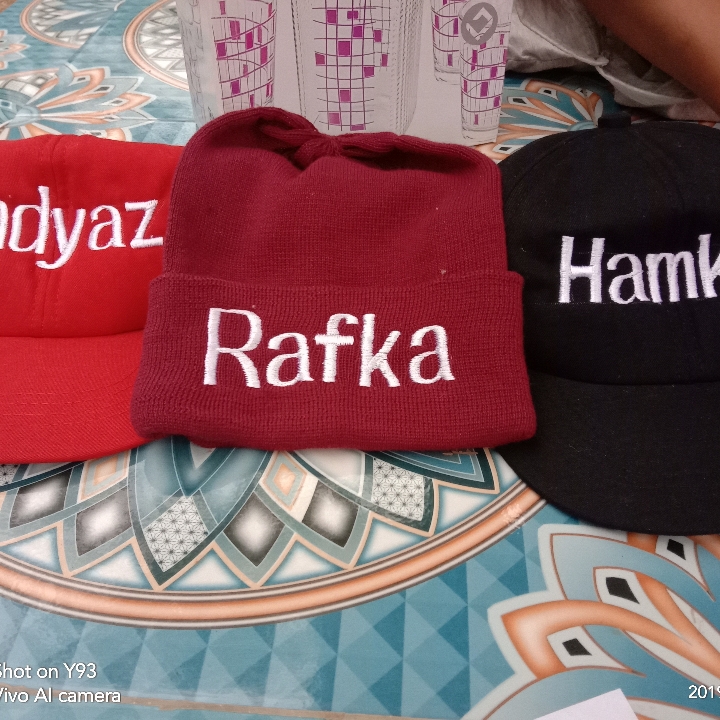 Topi Dan Ciput Anak Bordir Nama 3