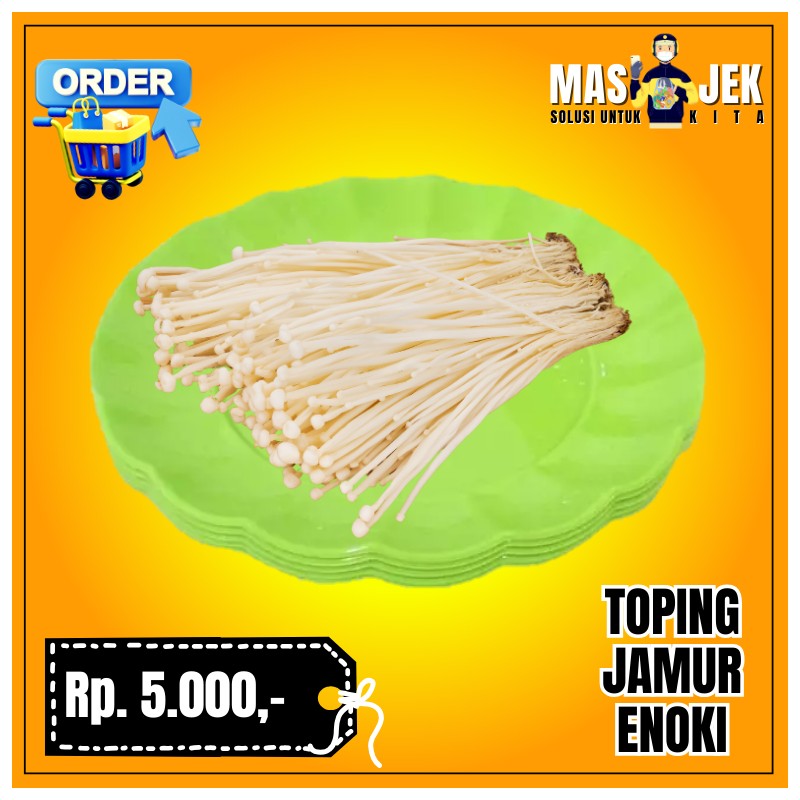 Toping Jamur Enoki