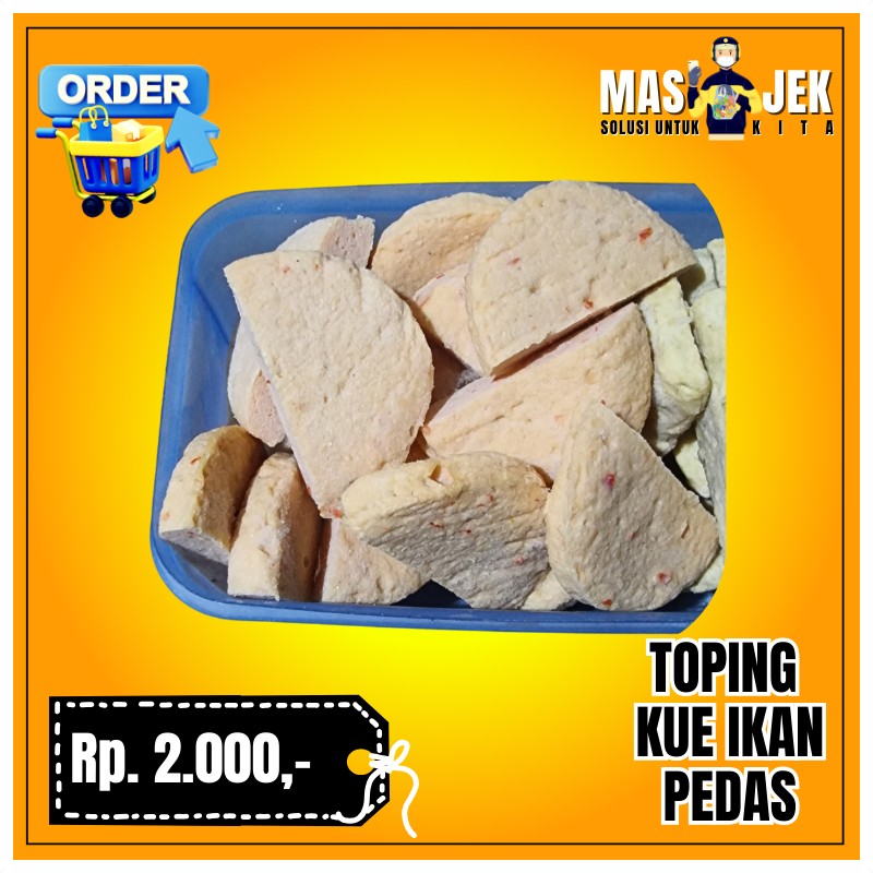 Toping Kue Ikan Pedas