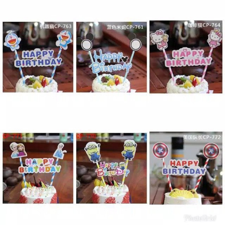 Topper Paperstraw karakter Anak