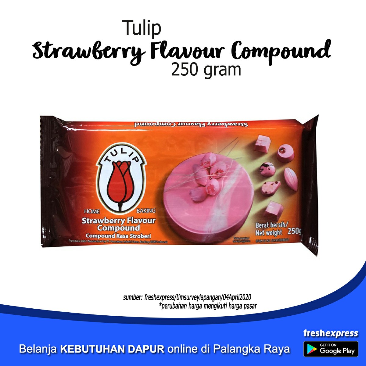 Cokelat Batang Tulip - Strawberry Flavour Compound