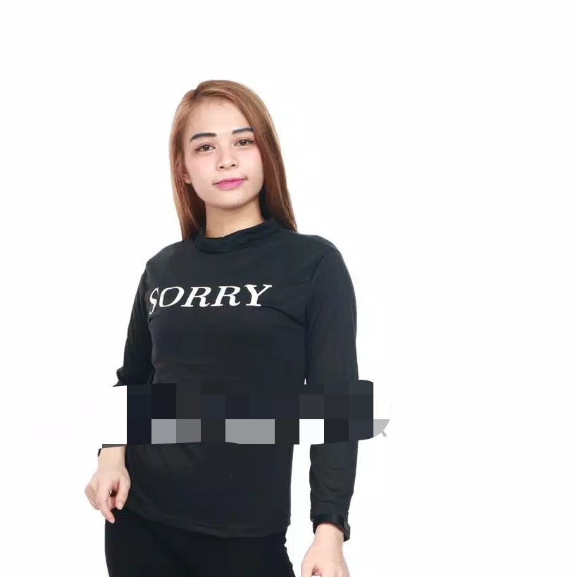 Tumblr Tshirt Sorry Pj Lengan Panjang Ukuran All Size Fit L 1R 4