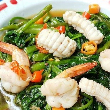 Tumis Kangkung Seafood